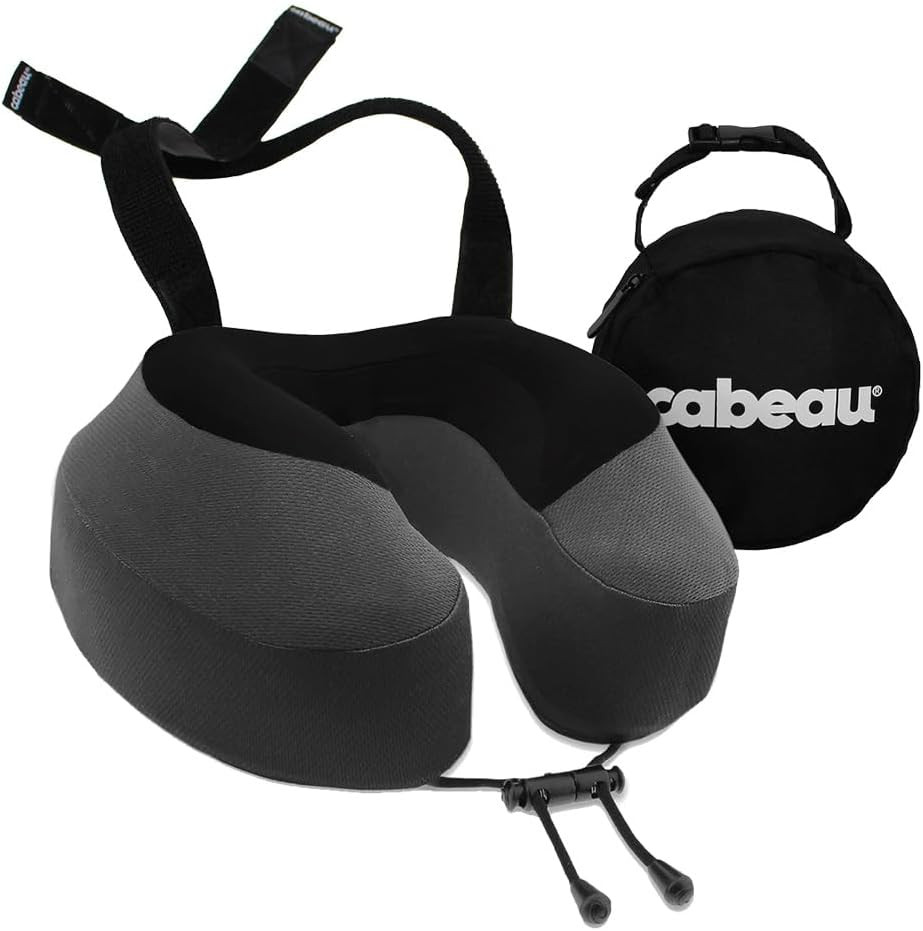 Evolution S3 Travel Pillow - Memory Foam Neck Pillow for Airplane and Long Fligh