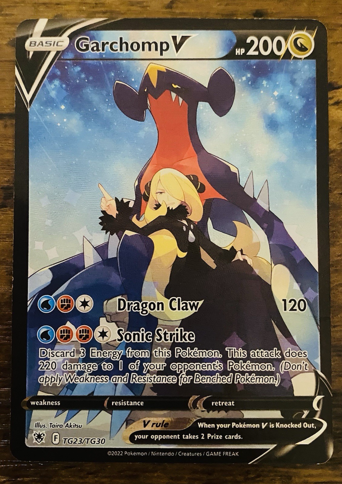 The Pokémon Company Pokémon TCG Garchomp V TG23/TG30 Full Art Holo ENG 200 HP The Pokémon Company Pokémon TCG Garchomp V TG23/TG30 Full Art Holo ENG 200 HP