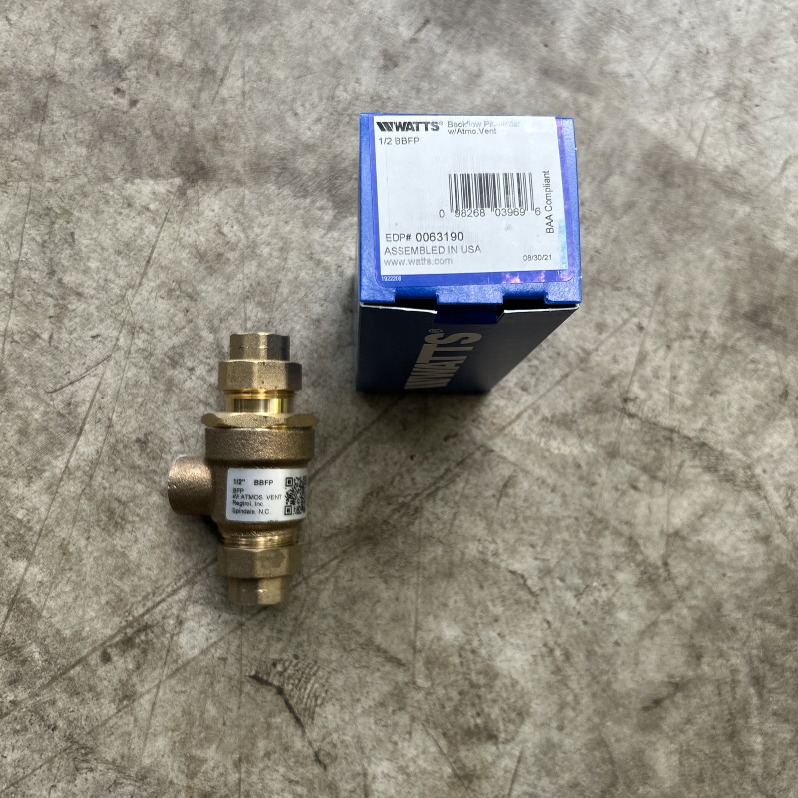 Watts BBFP 1/2 inch IPS Backflow Preventer - 0063190 Watts BBFP 1/2 inch IPS Backflow Preventer - 0063190