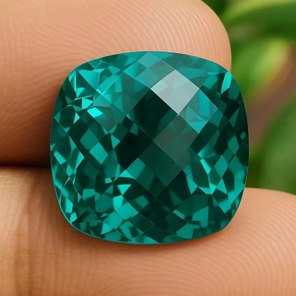 Rare Natural Grandidierite Bluish Green Cushion Cut 10.25 Ct Gemstone Certified