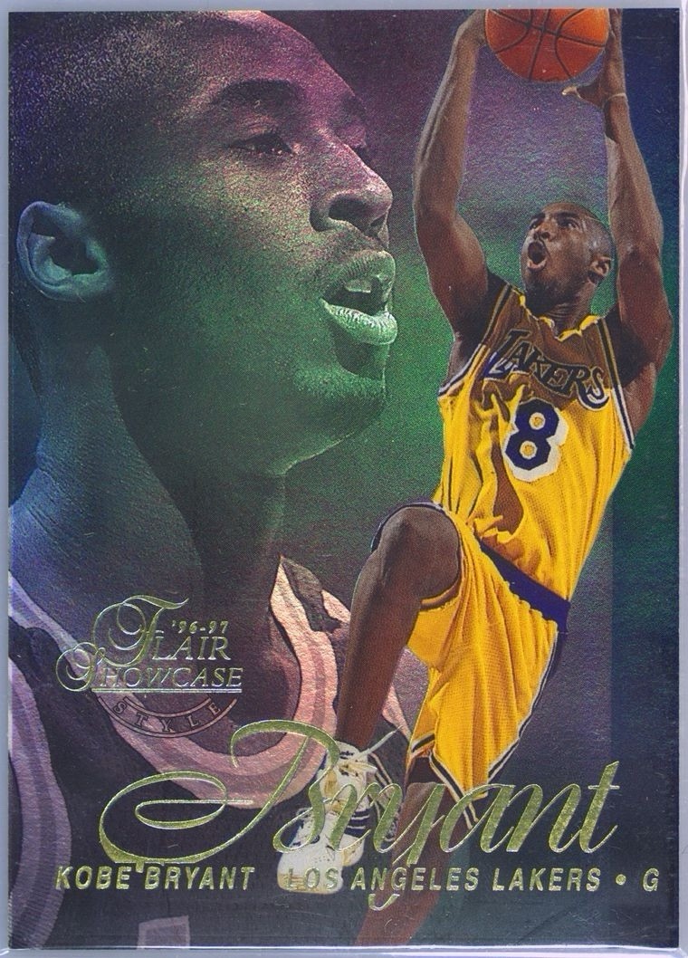 Vintage 1996-97 Fleer Flair Showcase Kobe Bryant #31 Showpiece Row 2 Lakers
