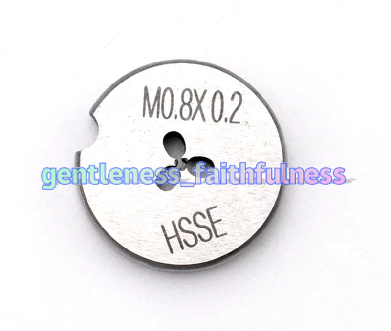 1PC M0.8x0.2 HSS-Co Round Die Solid Circular Screwing Die Metric Fine Thread