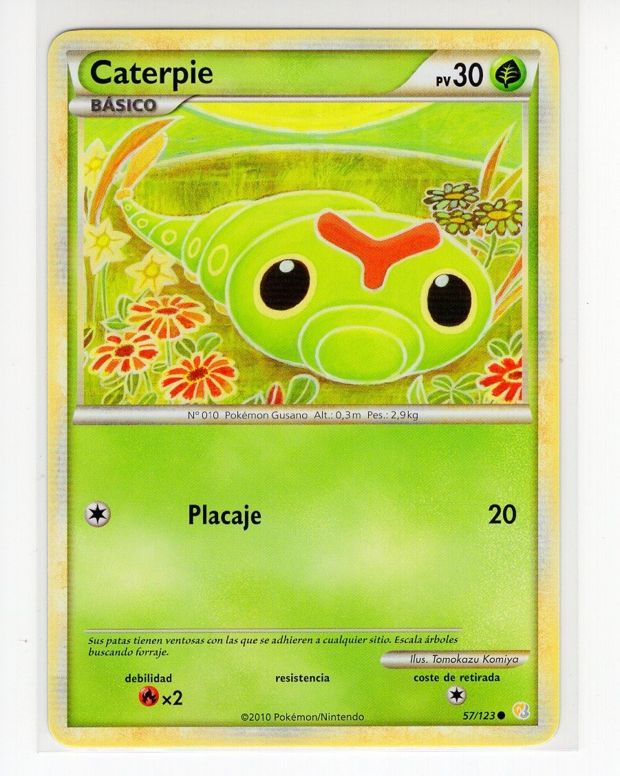 1x ~ESP~ SPANISH Caterpie 57 HGSS HeartGold Soulsilver Pokemon Card (REFWhite) 1x ~ESP~ SPANISH Caterpie 57 HGSS HeartGold Soulsilver Pokemon Card (REFWhite)