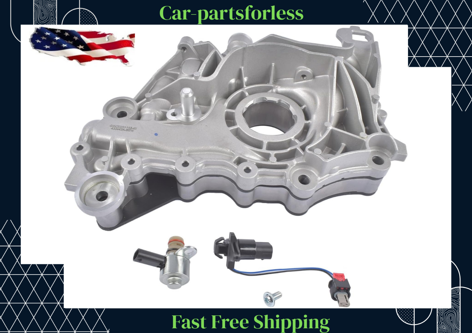 Oil Pump HL3Z6600A for Ford F-150 3.5L 2017-2024 Ecoboost Turbo V6 Engine