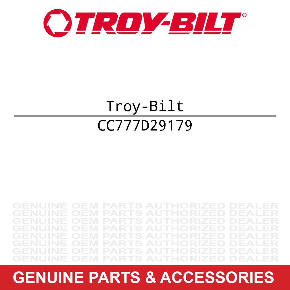Troy-Bilt 777D29179 Right Hand Label 7 Speed Pony 42 Pnl Pony 42