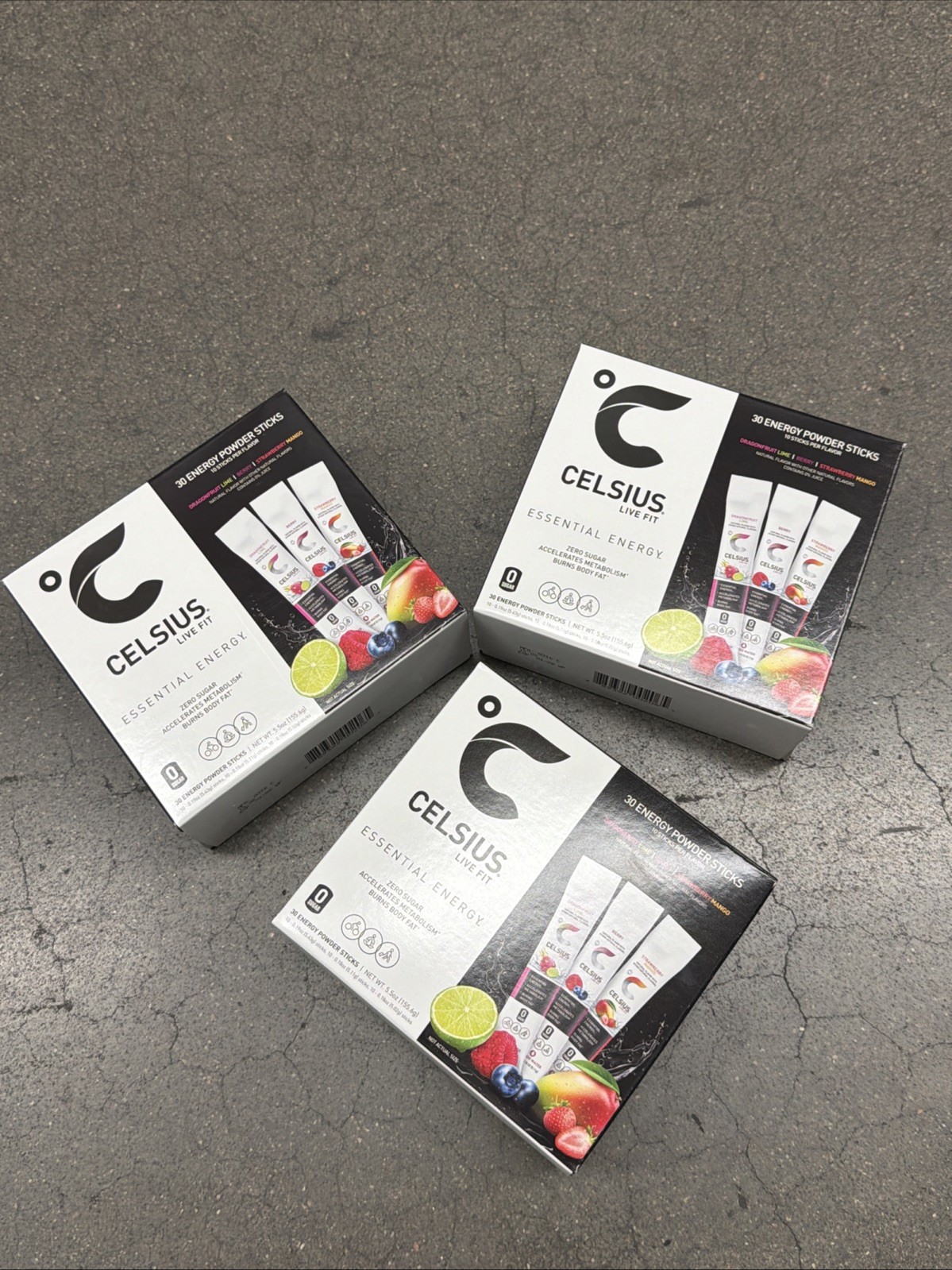 Celsius Essential Energy, Zero Sugar, Assorted Flavors, 90 Energy Powder Sticks