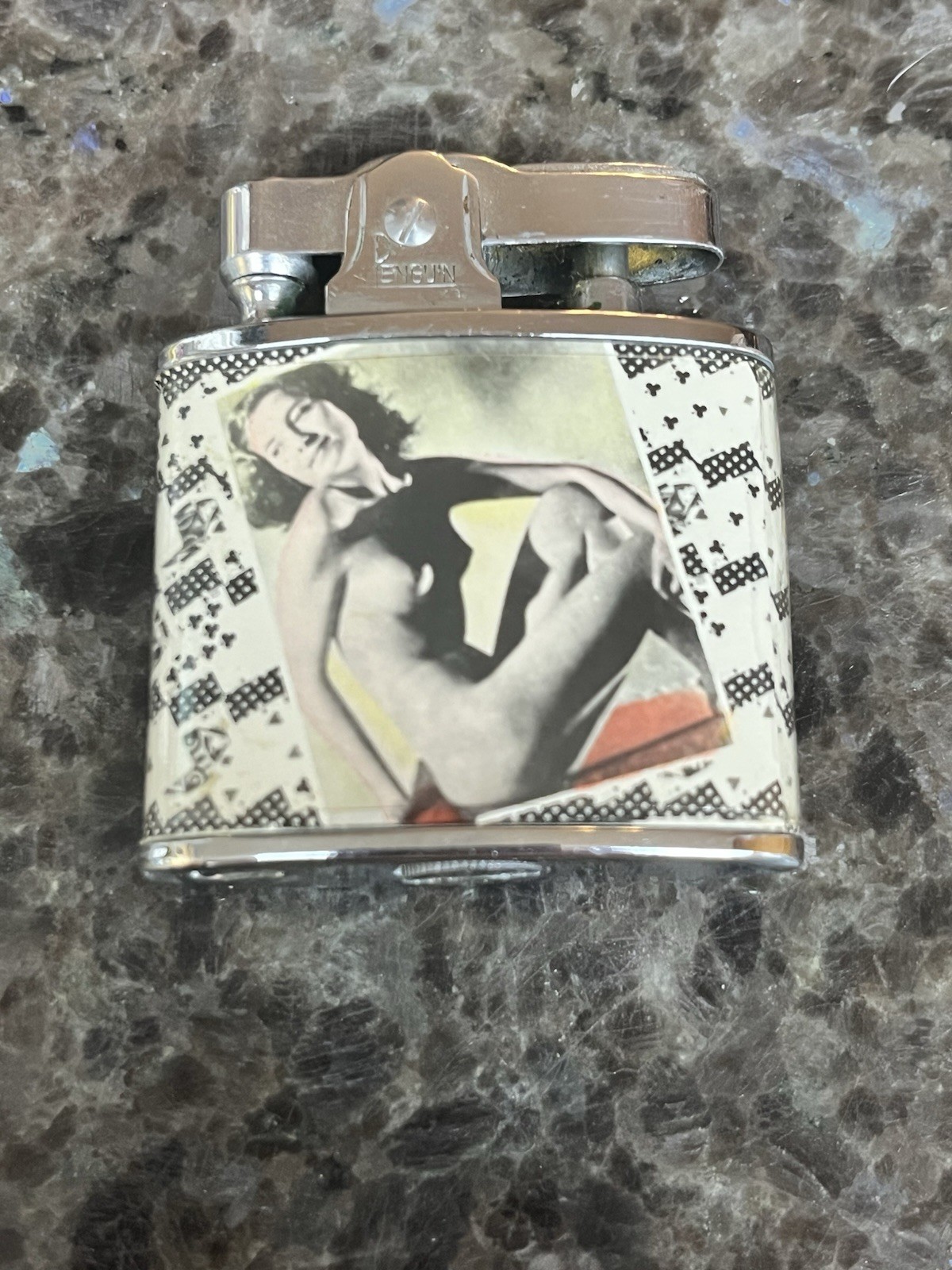 New Bright Vintage 1950’s Penguin Pinup Burlesque Bikini Play Cards Nude Lighter