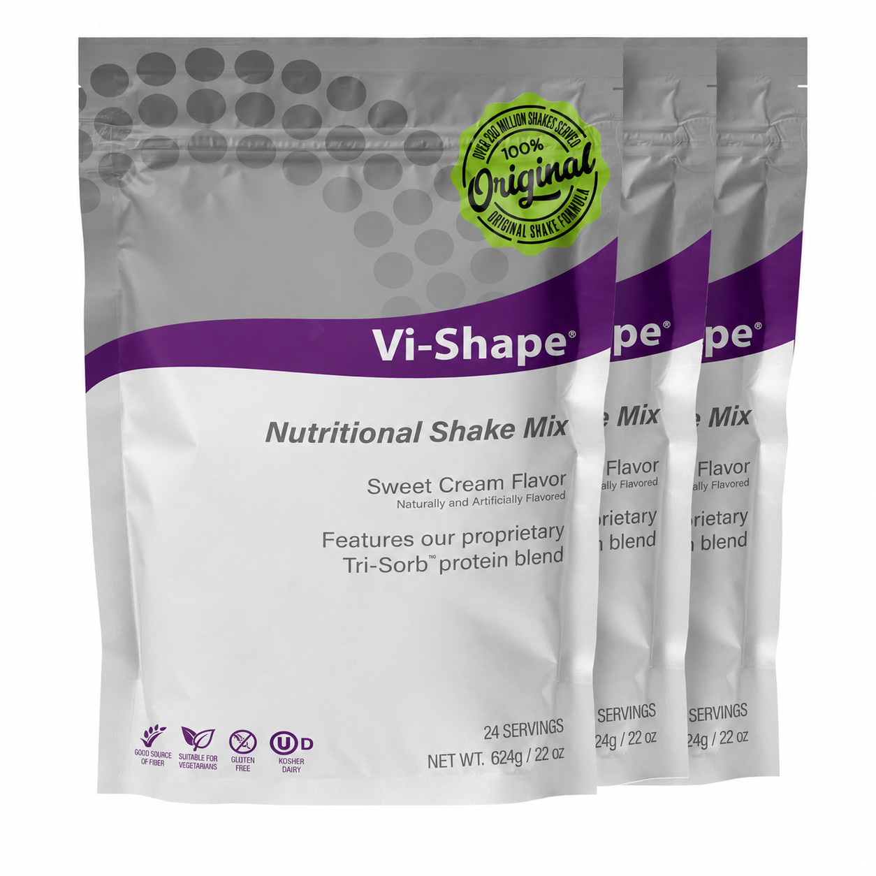 3x Visalus Vi Shape Shake Mix (72 Servings) Exp 2028