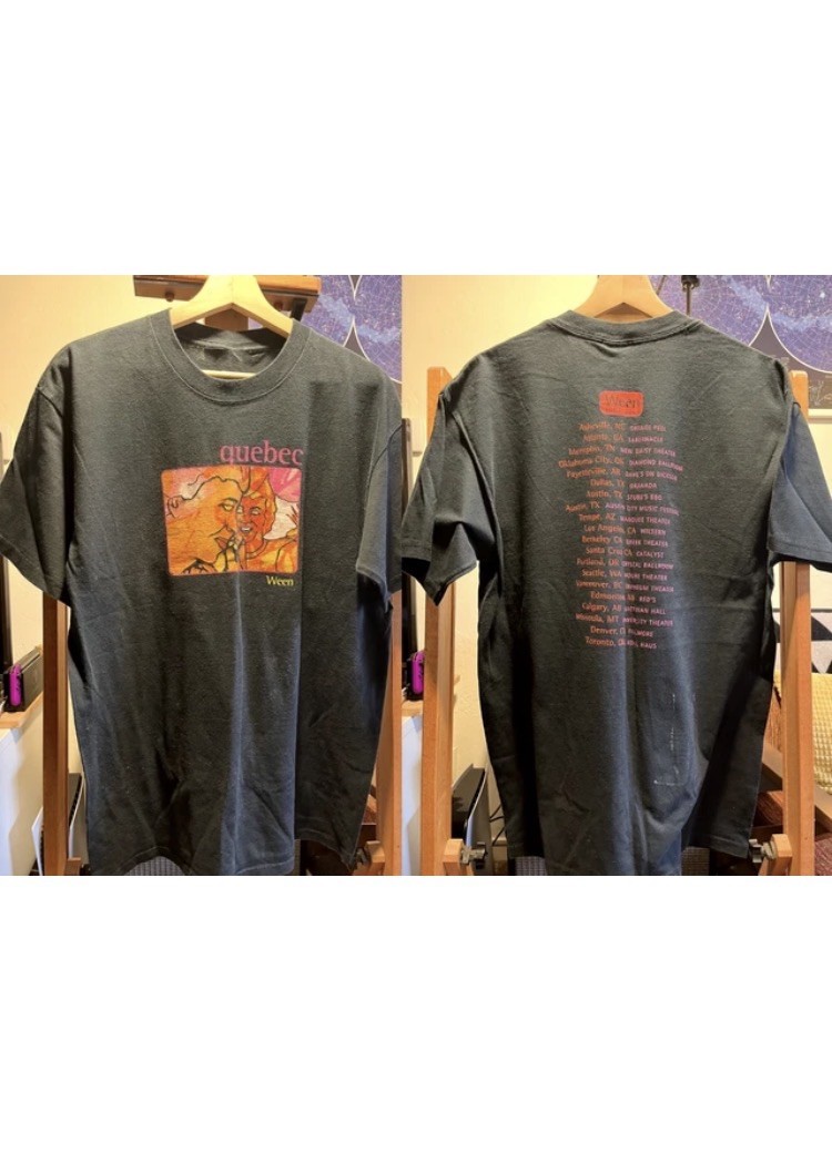 Ween Quebec Tour 2003 Vintage Concert Shirt Alternative Rock Fan Graphic Tee