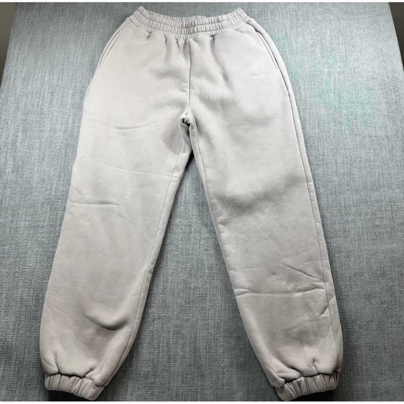 Comfrt Cloud Sweatpants Womens Medium Tan Beige Fleece Joggers