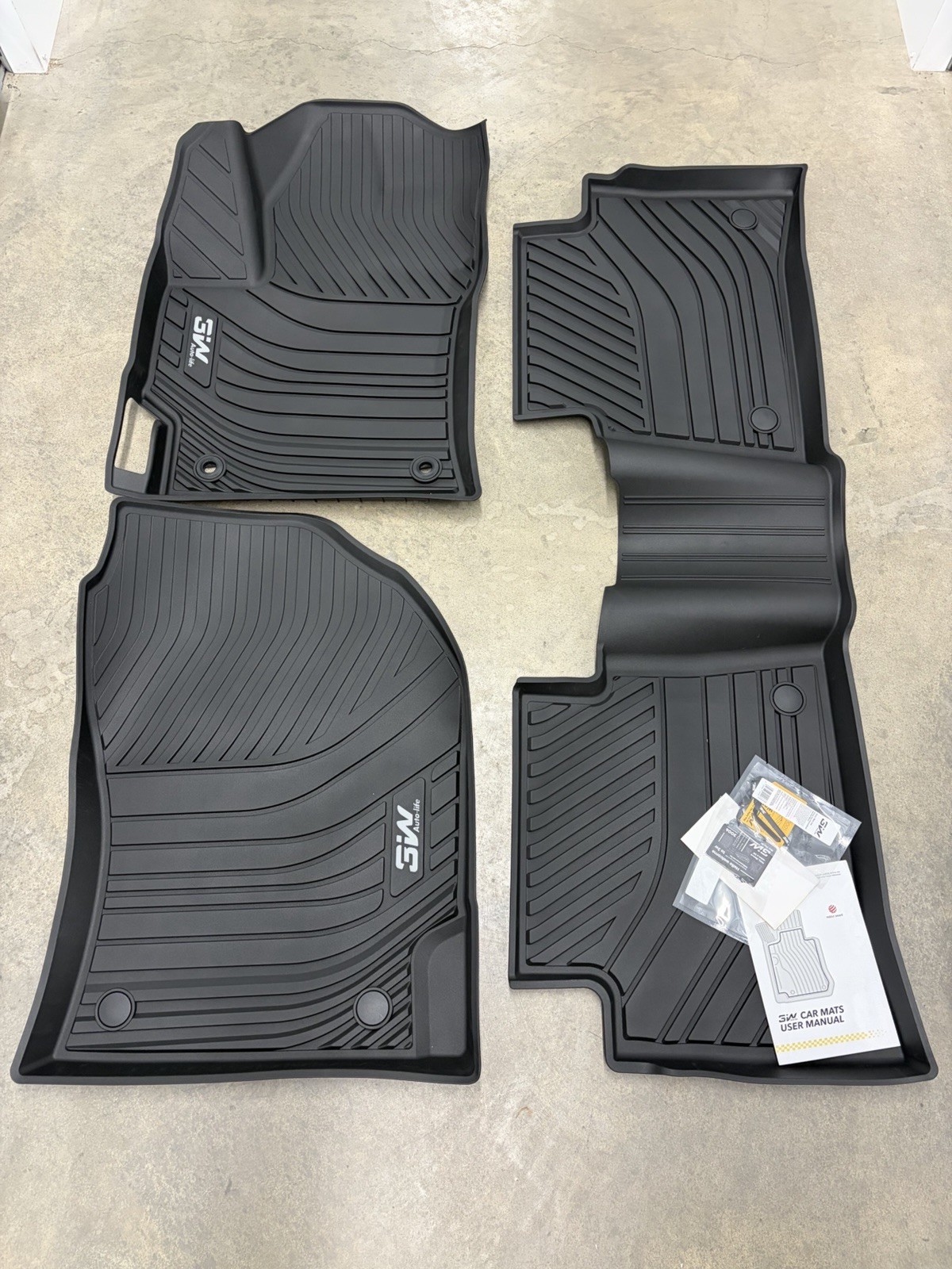 3W Auto-Life TPE Floor Mats | Toyota Corolla Sedan 2020-2026 |  X0041BKTXD