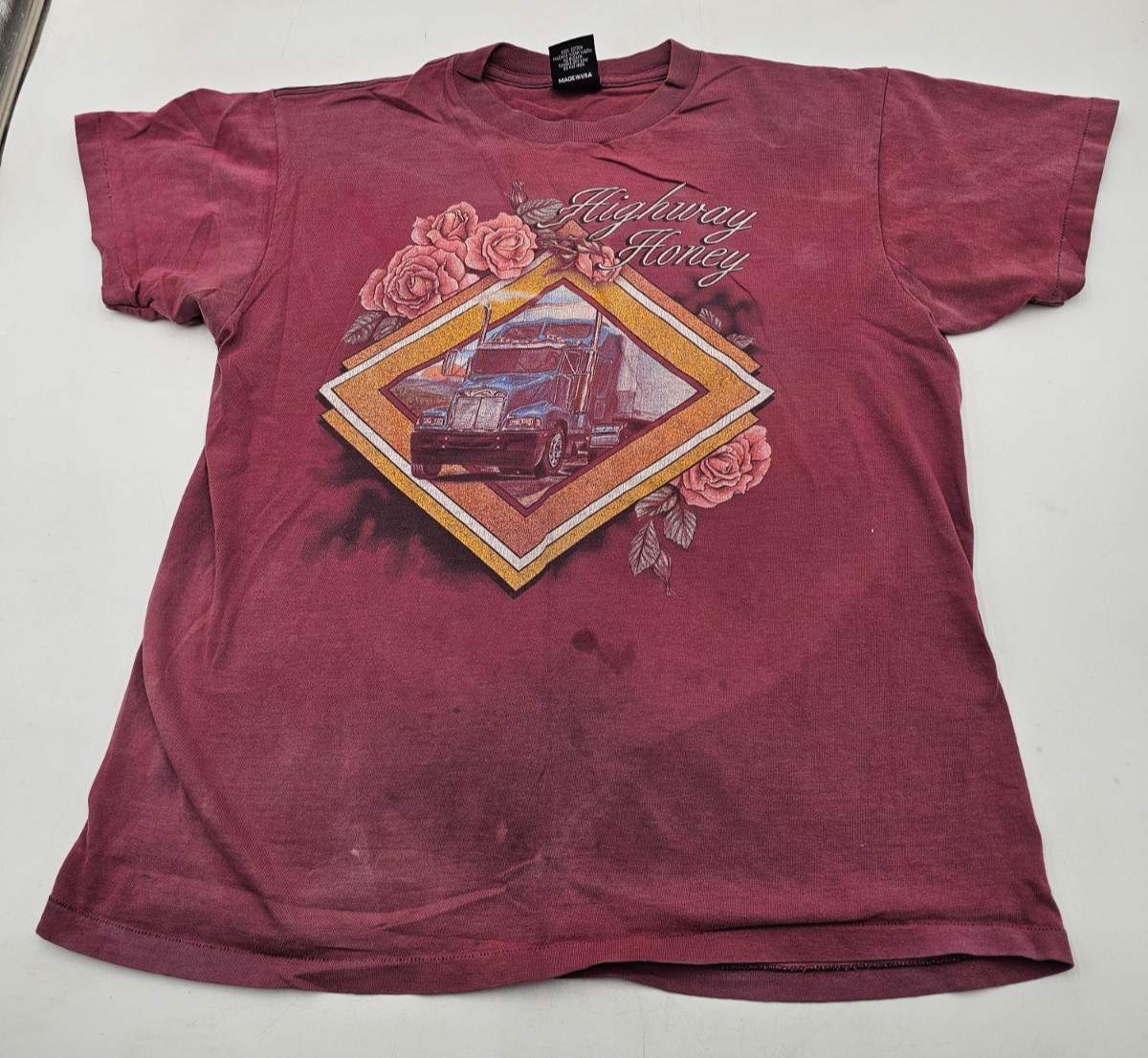 Rare Vintage 90\'s 3D Emblem Highway Honey Lakewood Truckers Paradise Halifax, NC