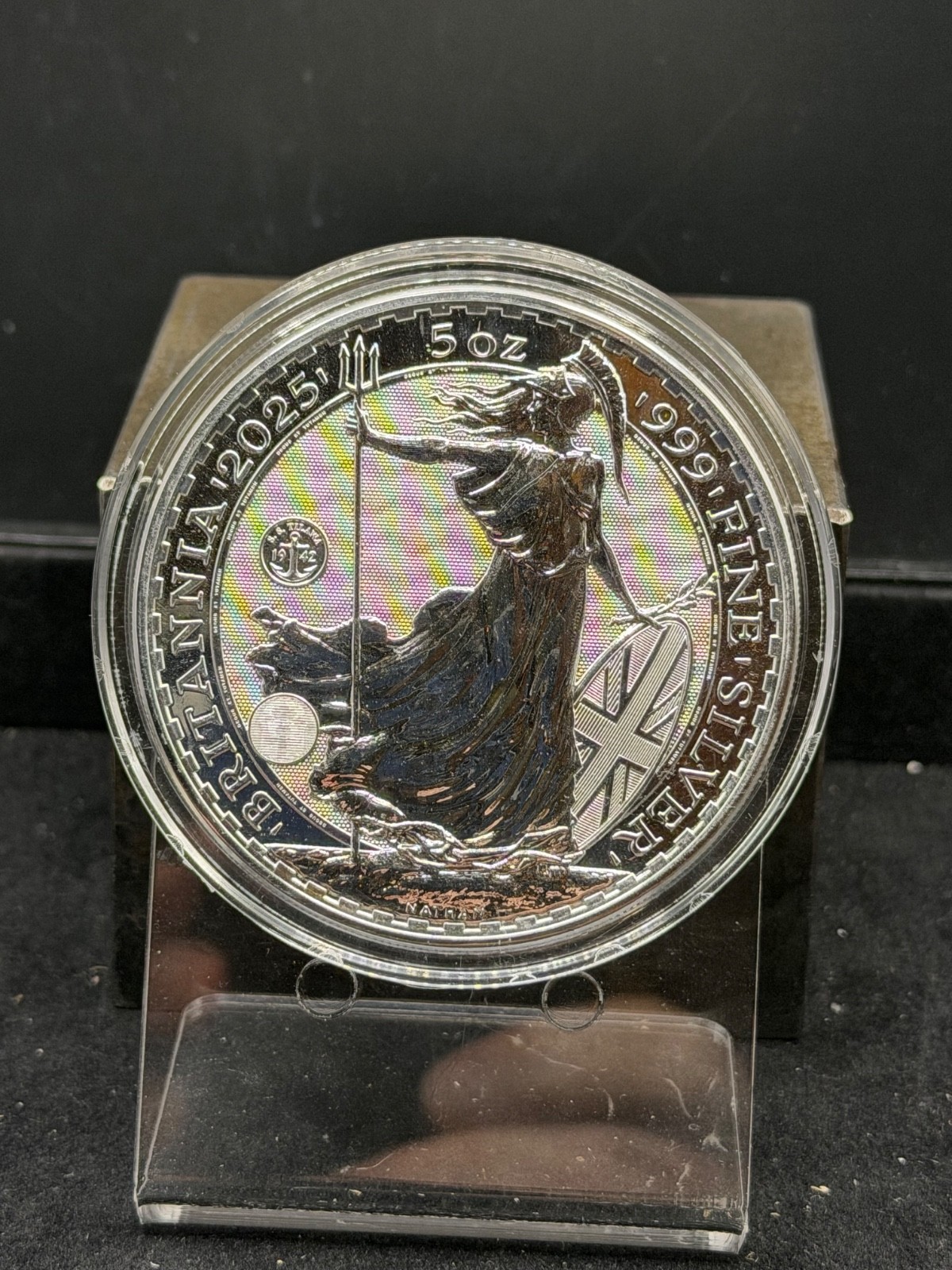 2025 Great Britain 5oz Britannia in Caps ~ Made With SS Tilawa Shipwreck Silver 2025 Great Britain 5oz Britannia in Caps ~ Made With SS Tilawa Shipwreck Silver