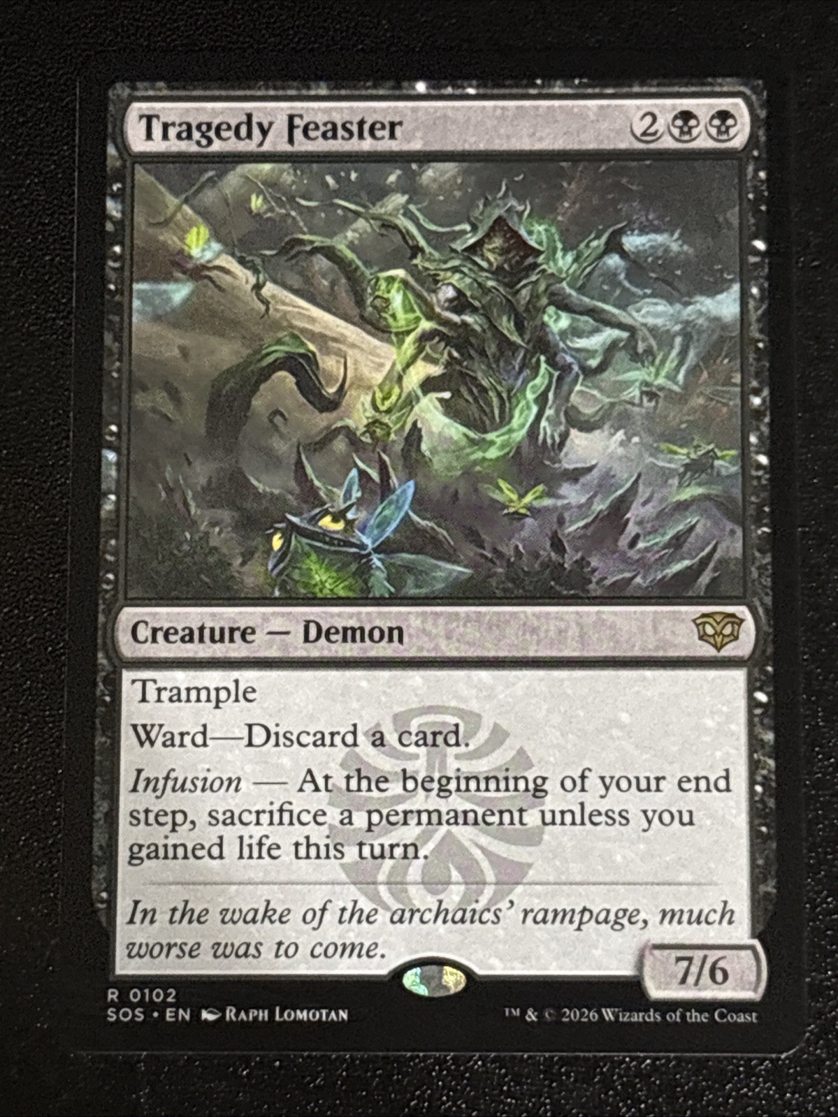 MTG Secrets of Strixhaven Tragedy Feaster 0102 NM Rare MTG Secrets of Strixhaven Tragedy Feaster 0102 NM Rare