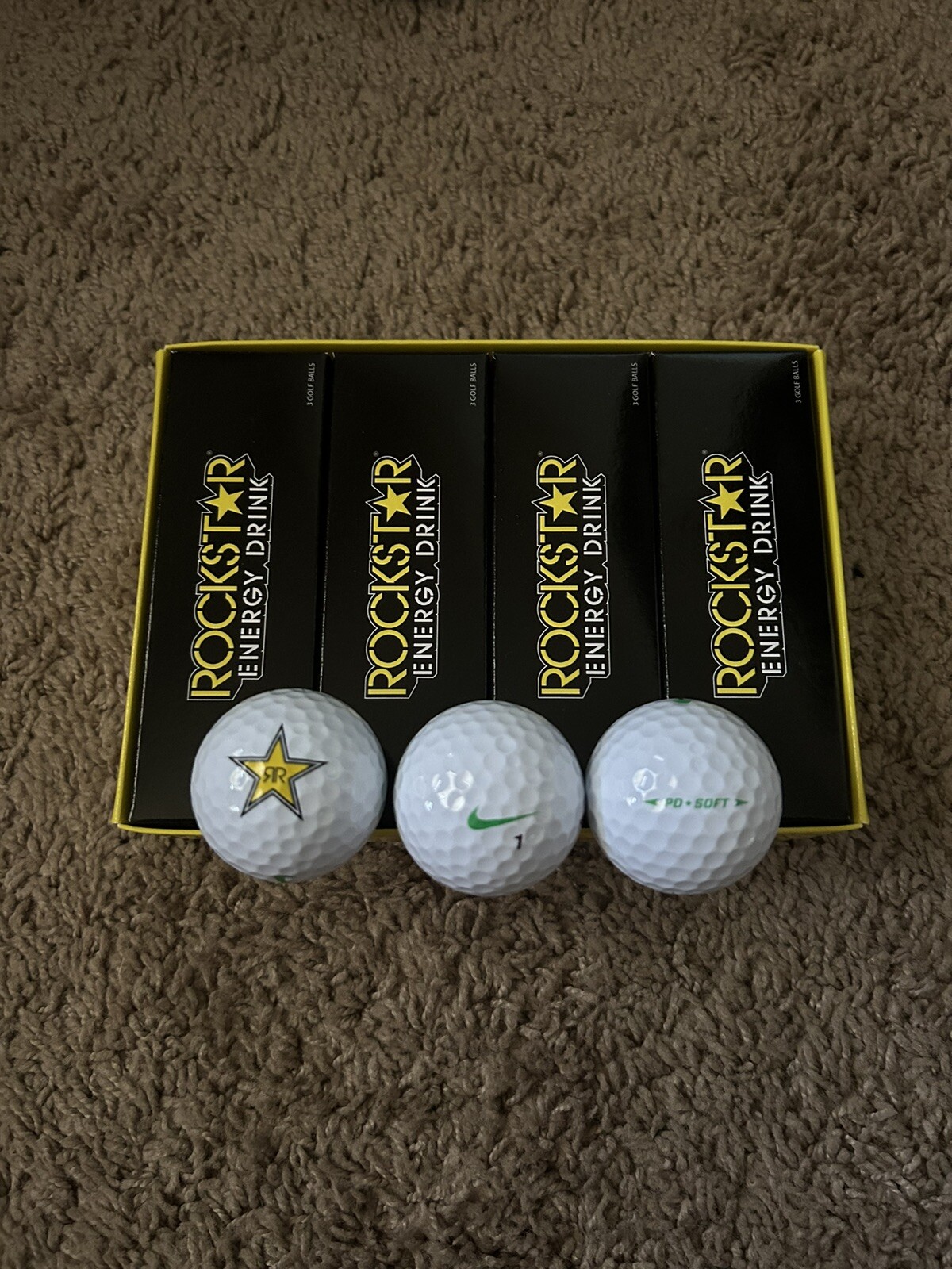 Nike Rockstar Energy Drink Golf Balls Brand New