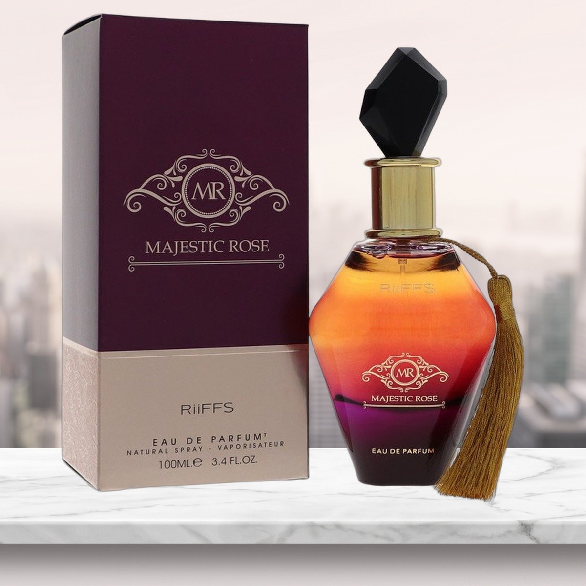 Majestic Rose Eau De Parfum Spray (Unisex) By Riiffs - 3.4 oz
