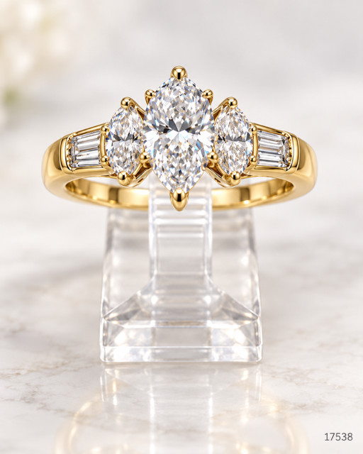 1.25 CTW Natural Diamond Pear 14K Yellow Gold Ladies Ring Size 7