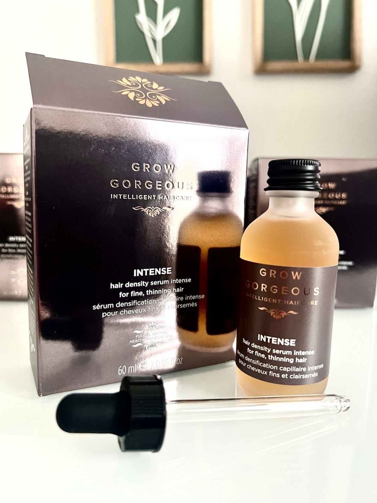 Grow Gorgeous Intense Hair Density Serum 60 ml / 2 fl oz NIB $50 MSRP