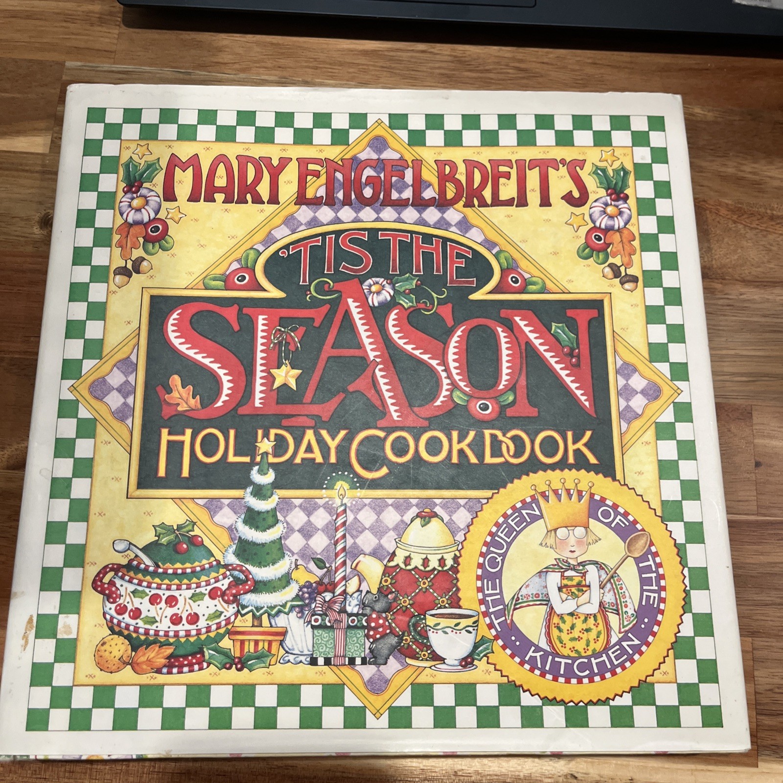 Mary Engelbreit's 'Tis The Season Holiday Cookbook Hardbound with Dust Jacket Mary Engelbreit's 'Tis The Season Holiday Cookbook Hardbound with Dust Jacket