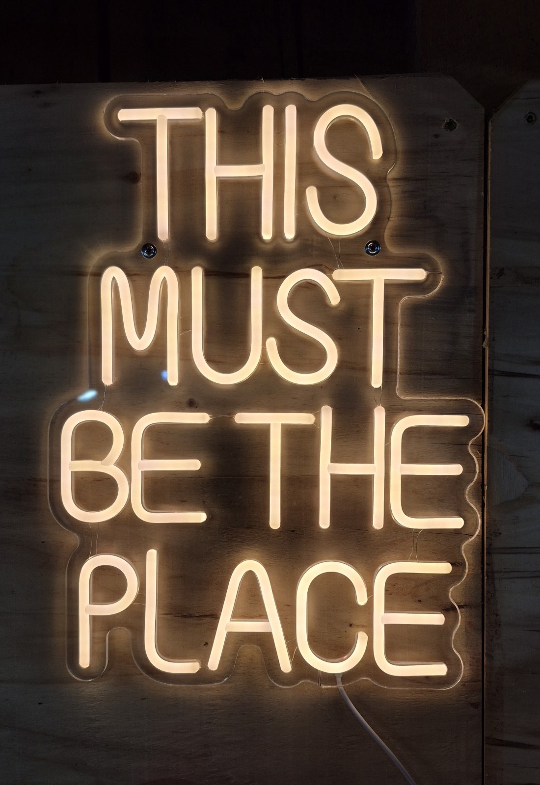 This Must Be The Place, Neon Sign, \
