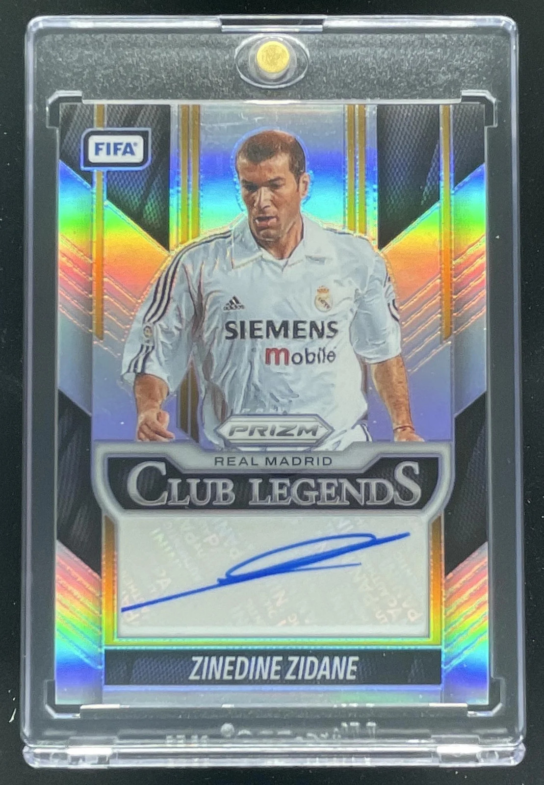 2025-26 Prizm FIFA Club Legends Silver Prizms #CL-ZZ Zinedine Zidane Auto /99