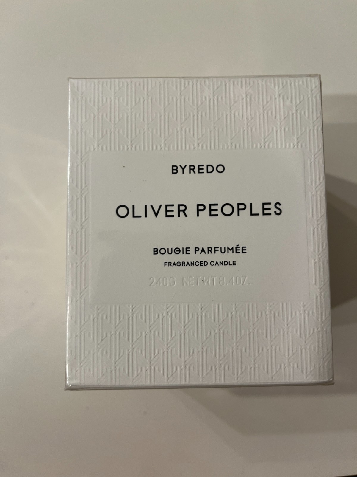 2016 BYREDO x Oliver Peoples Candle 8.4oz Limited Edition Sealed Batch 6K01