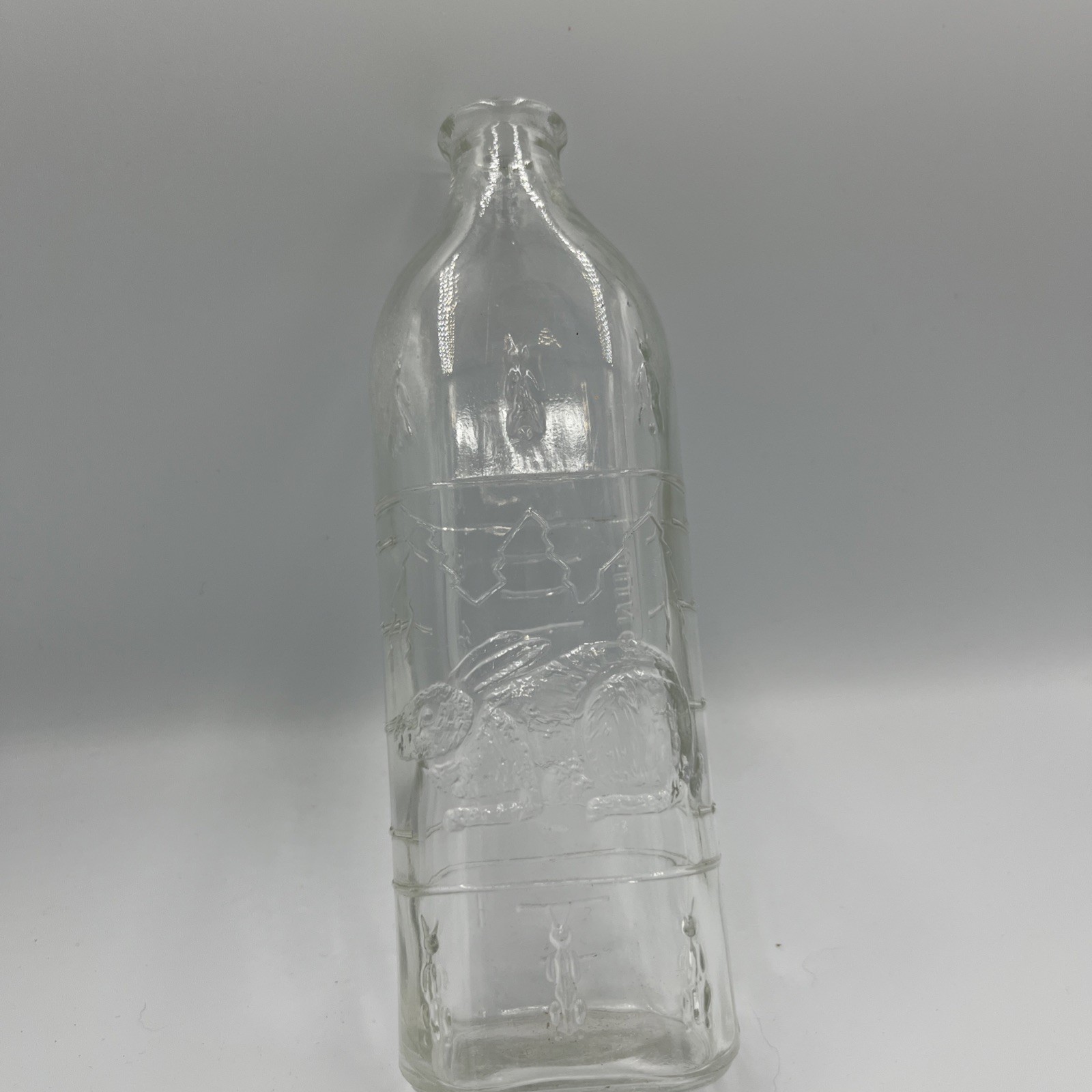 Antique Baby Bottle Embossed Rabbits Bunny 1920’s 8 Oz Lot D Antique Baby Bottle Embossed Rabbits Bunny 1920’s 8 Oz Lot D