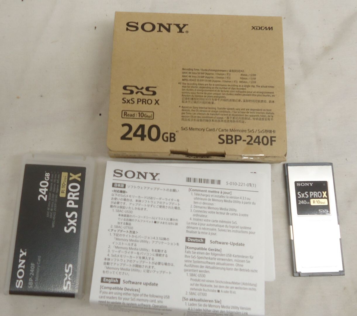 Mint Sony SBP-240F SxS PRO X Memory Card Faster than SBP-256E for PXW-Z280