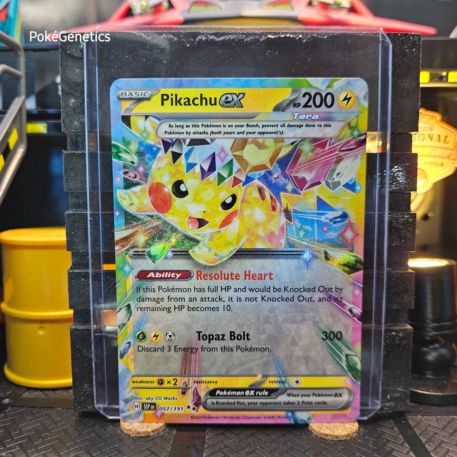 Pikachu ex Surging Sparks Ultra Rare Pokémon TCG 057/191 Scarlet & Violet SV08