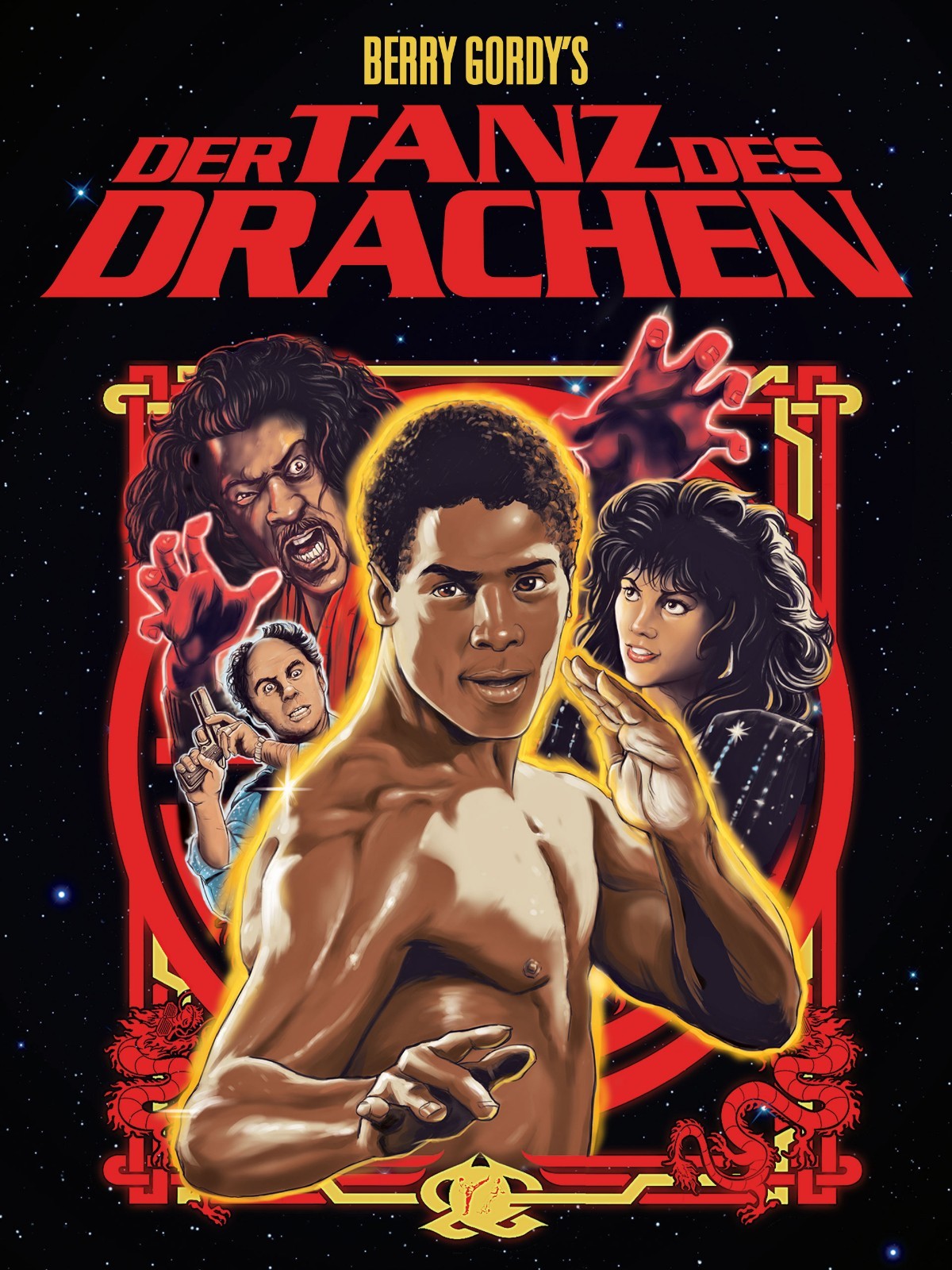 Berry Gordy\'s The Last Dragon Martial Arts Retro Movie Poster