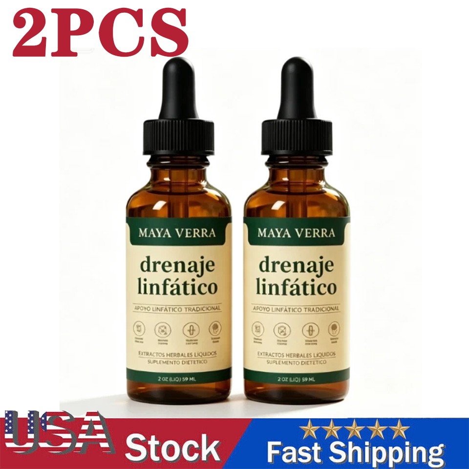 2 Packs Drenaje Linfatico Herbal Liquid Drops, Traditional Botanical Supplement