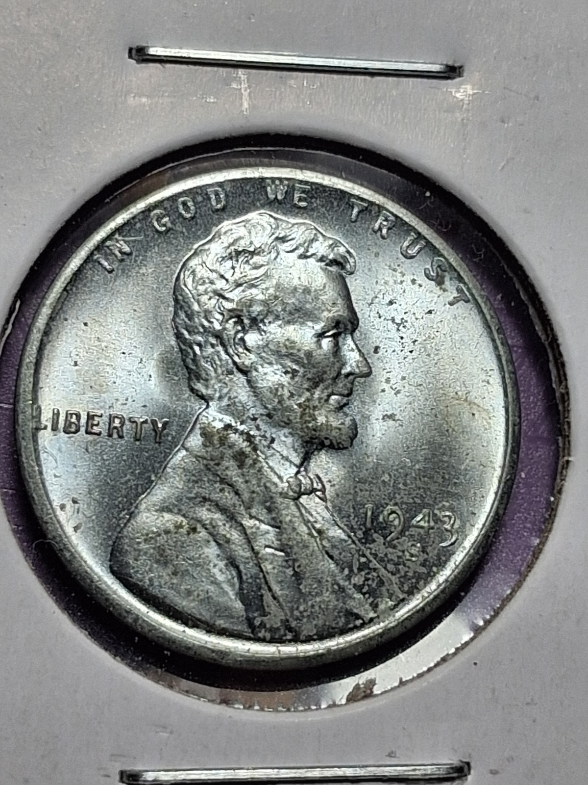 1943-S LINCOLN CENTS. MS/ BU. STEEL. CHOICE GEM. 1943-S LINCOLN CENTS. MS/ BU. STEEL. CHOICE GEM.