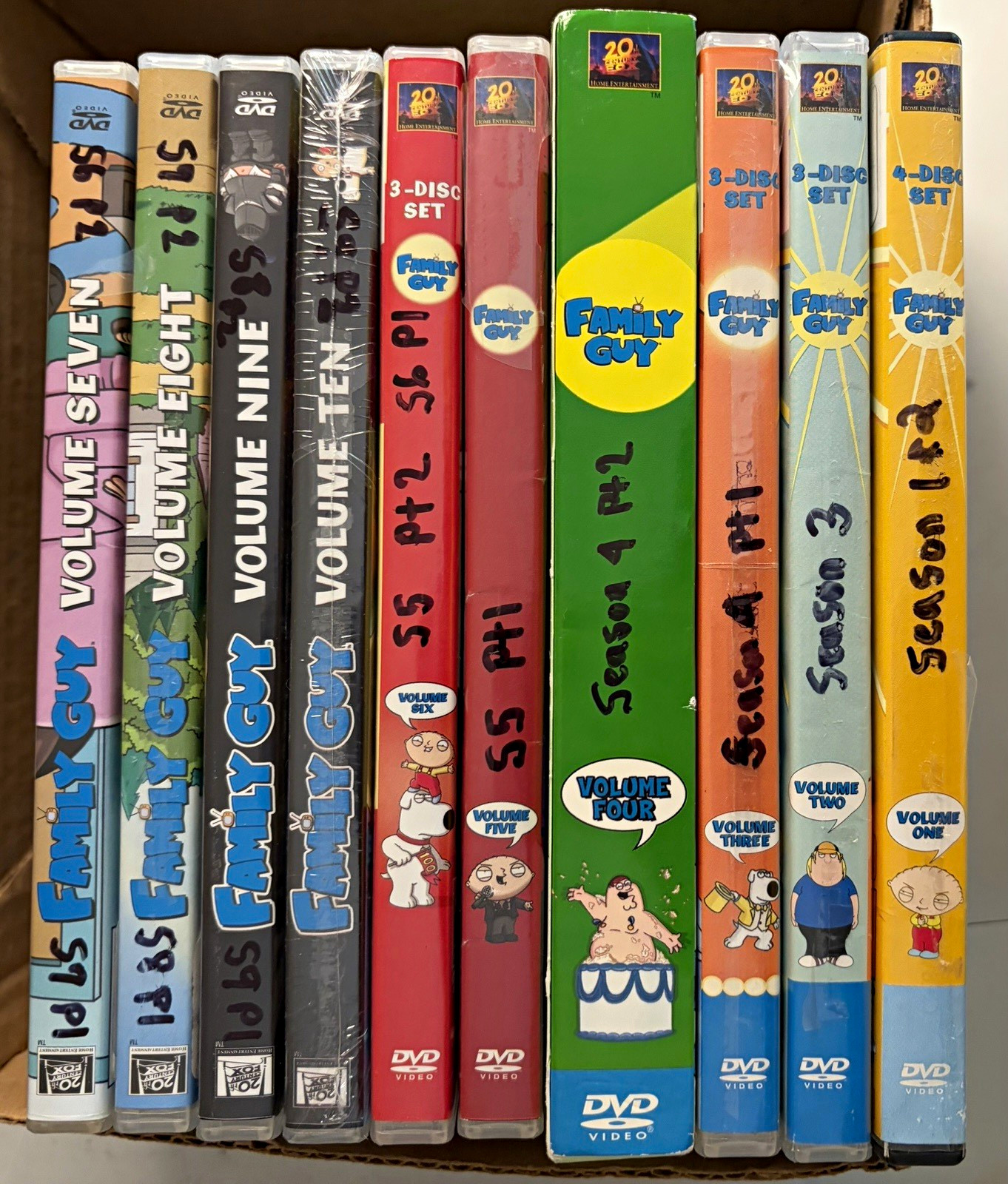 Family Guy DVD Lot Volumes 1-10 Multiple Disc Sets