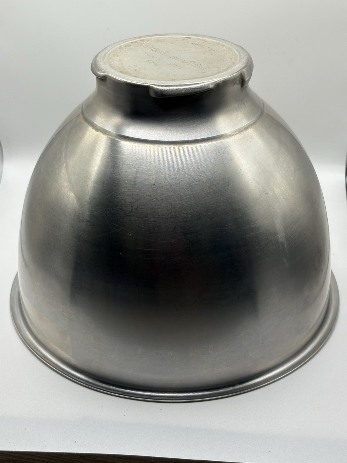 VTG KitchenAid Hobart 4 Quart Stainless Steel Bowl for 4C Mixers Made in USA