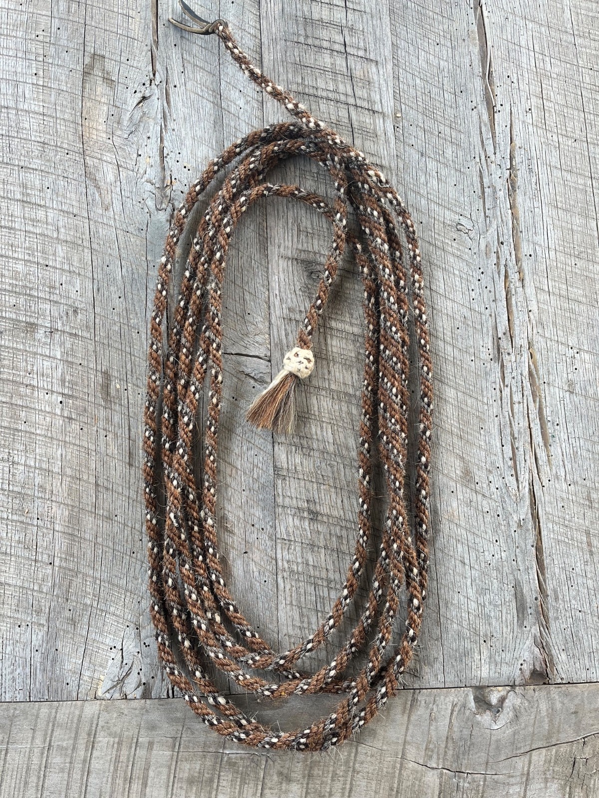 VINTAGE HAND WOVEN HORSE HAIR ROPE, Mane Hair Mecate VINTAGE HAND WOVEN HORSE HAIR ROPE, Mane Hair Mecate