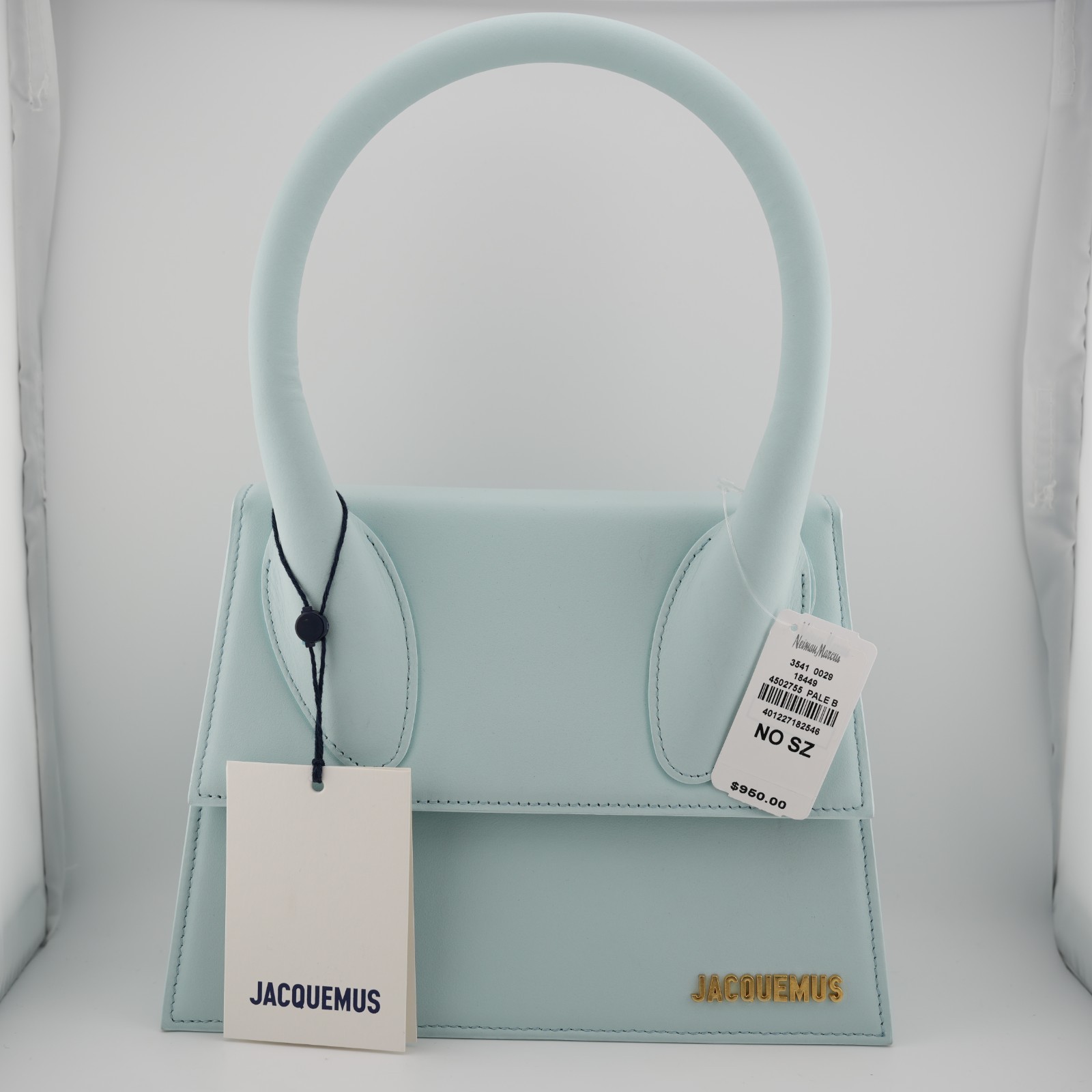 * Jacquemus Le Grand Chiquito Pale Blue 213BA003-3088310 Purse Handbag