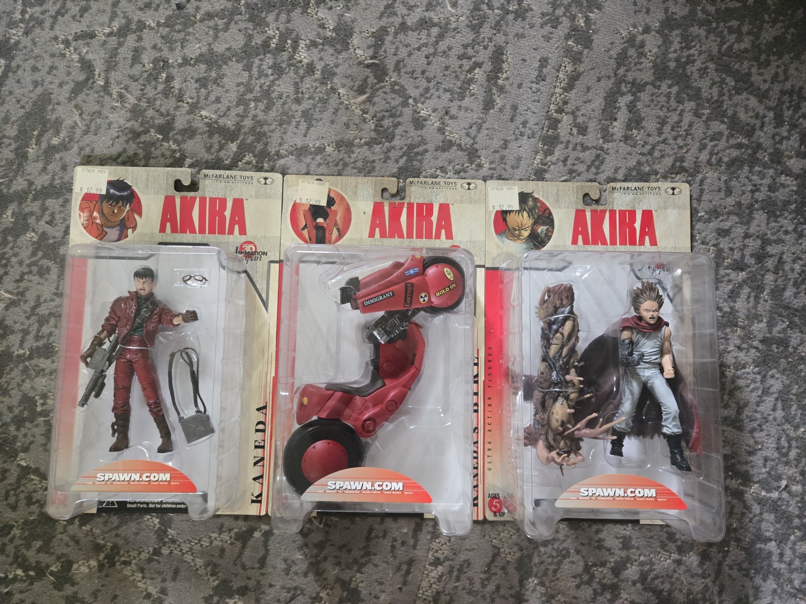 McFarlane Toys Akira Kaneda\'s Bike, Tetsuo, Kaneda Set