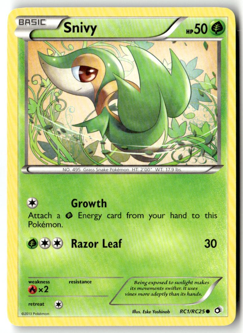 Snivy RC1/RC25 Holofoil - Legendary Treasures: Radiant Collection - PTCG - LP