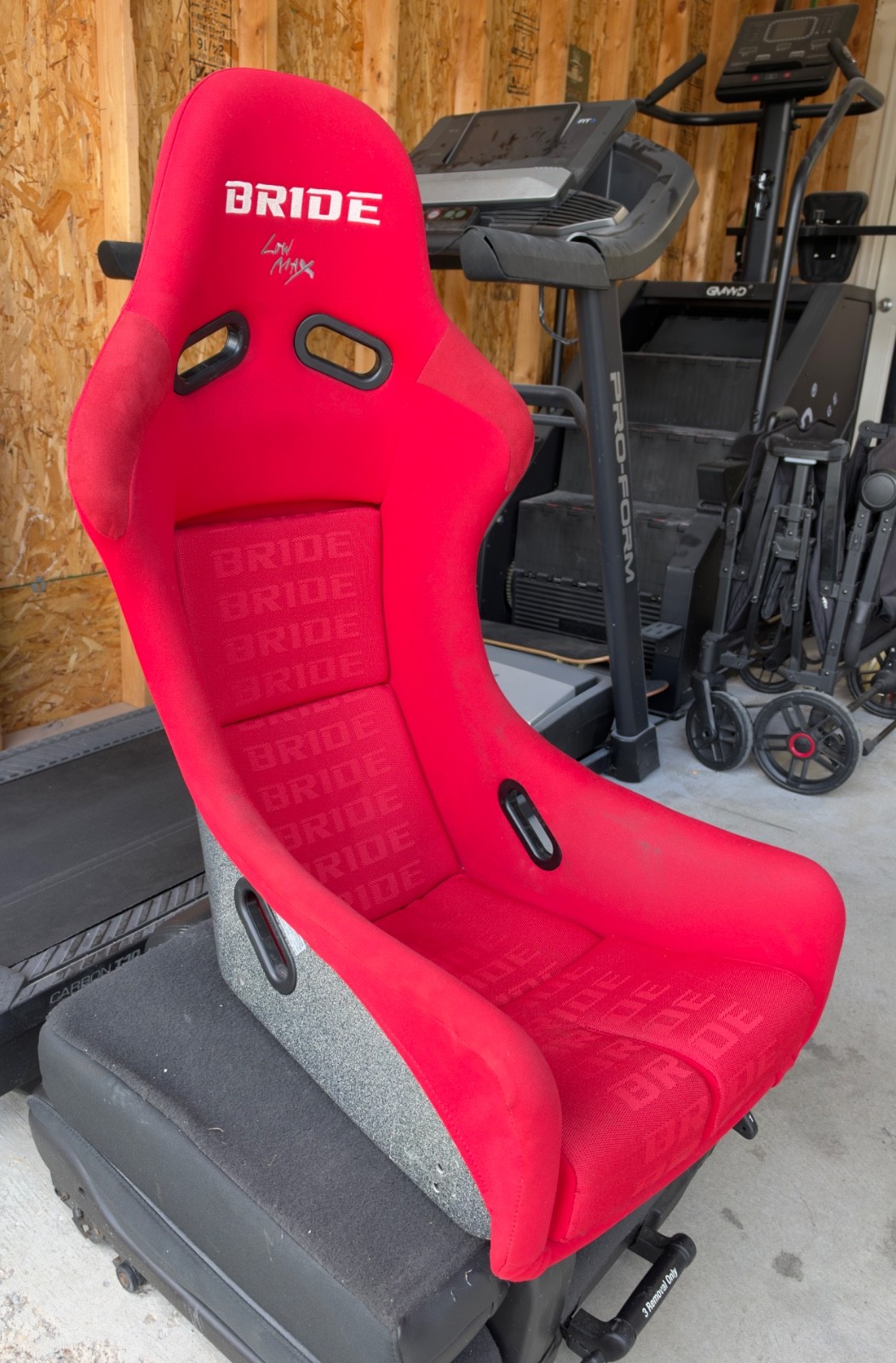Genuine Red Bride Zieg 3 Silver Sparkle Black Bucket Seat
