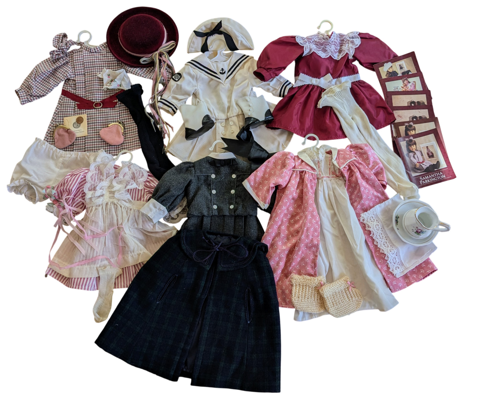 Vintage Pleasant Company American Girl Doll Samantha Lot - incl West Germany Tag