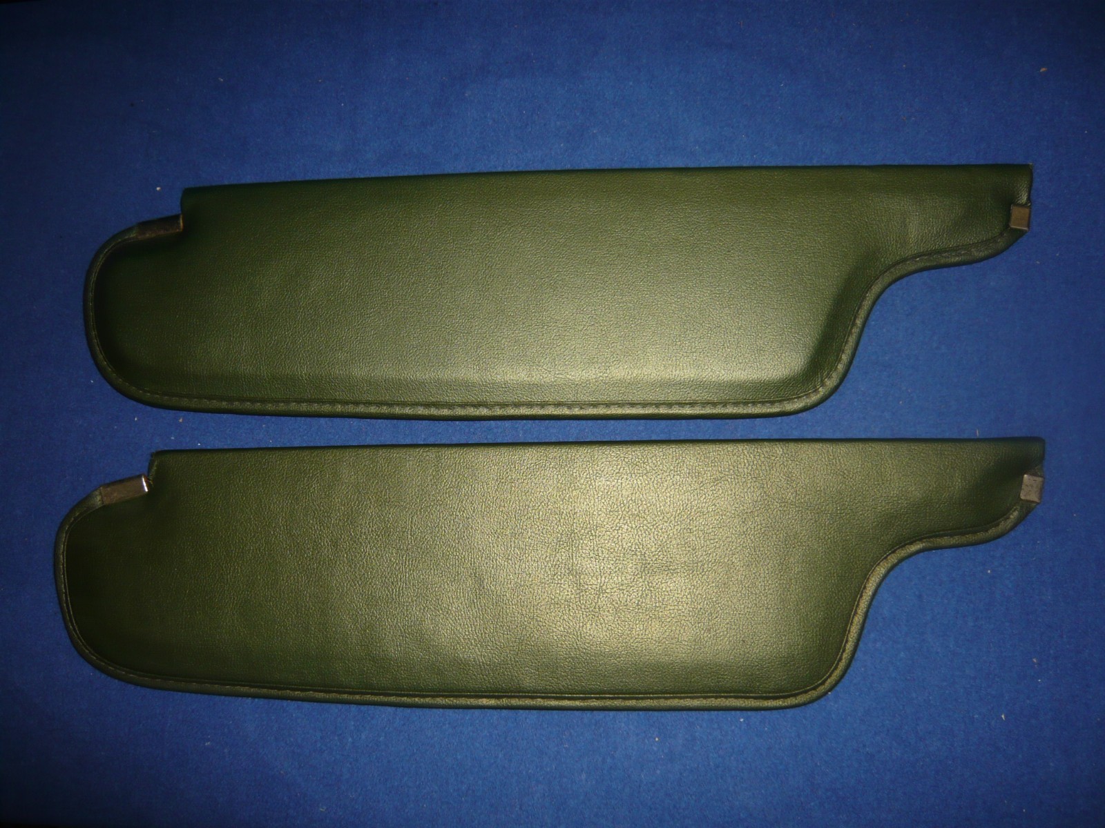 1970-1971 OEM  Challenger Barracuda Cuda E-Body GREEN Sun Visors USED Originals