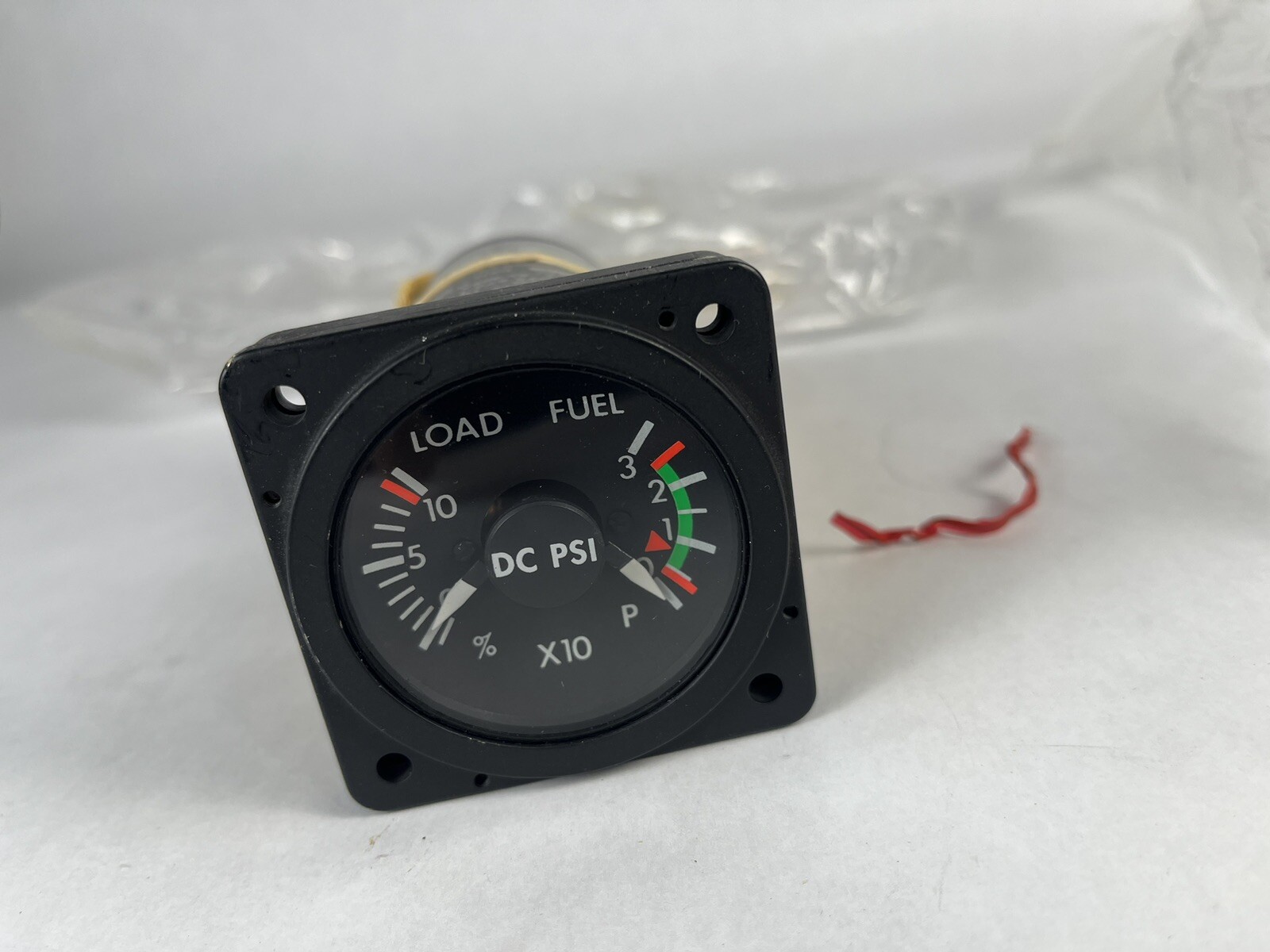Bell Helicopter Indicator Fuel Press Loadmeter Overhauled 206-075-676-117 Gauge Bell Helicopter Indicator Fuel Press Loadmeter Overhauled 206-075-676-117 Gauge