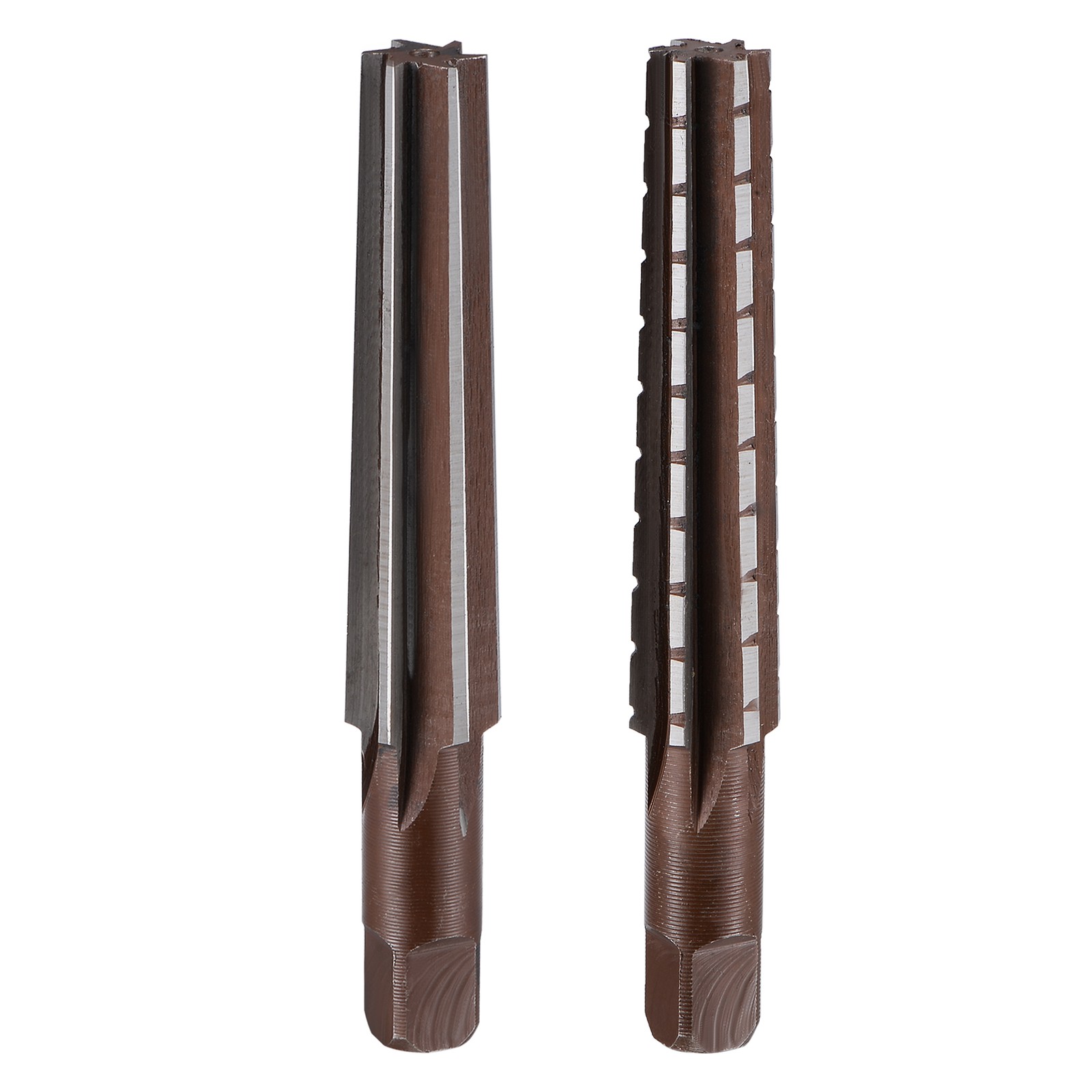 2pcs MT2 Morse Taper Reamer Coarse H8 Accuracy Steel 6 Flutes Straight Shank