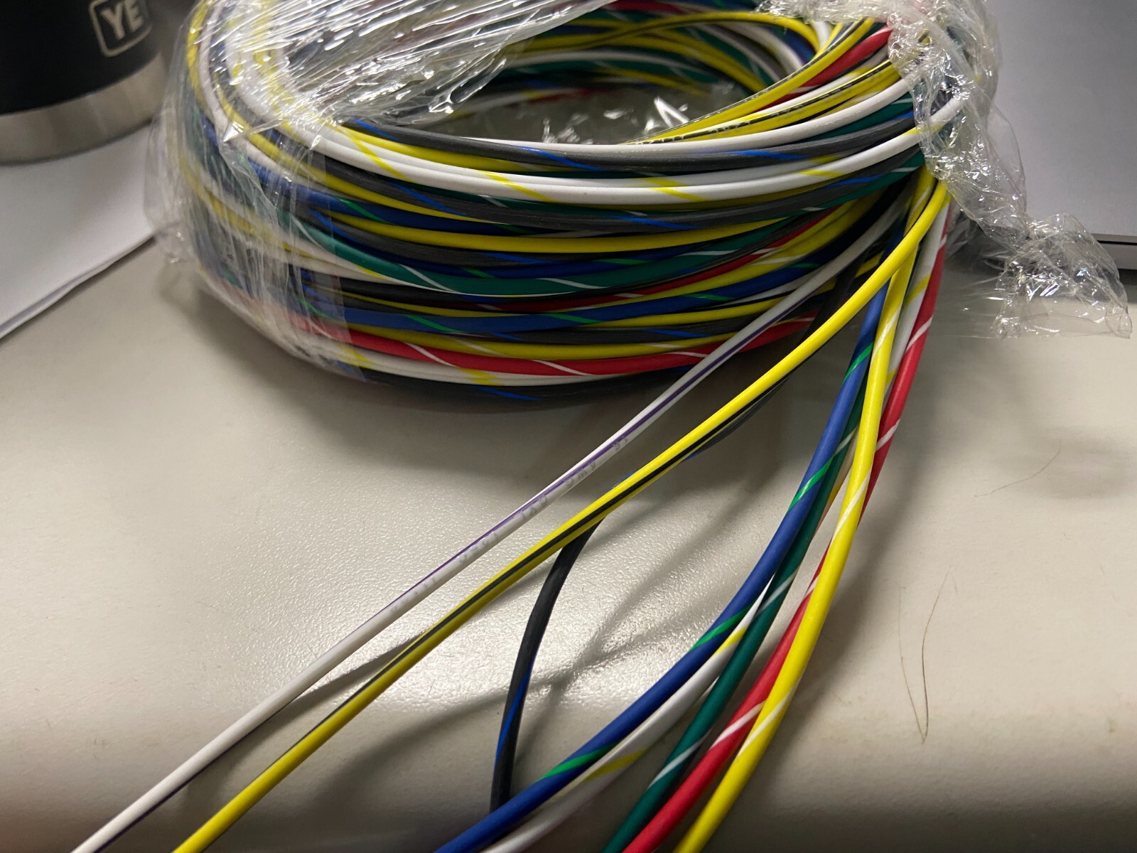16 AWG GXL HIGH TEMP AUTOMOTIVE POWER WIRE 8 STRIPE COLORS 25 FT EA PARA