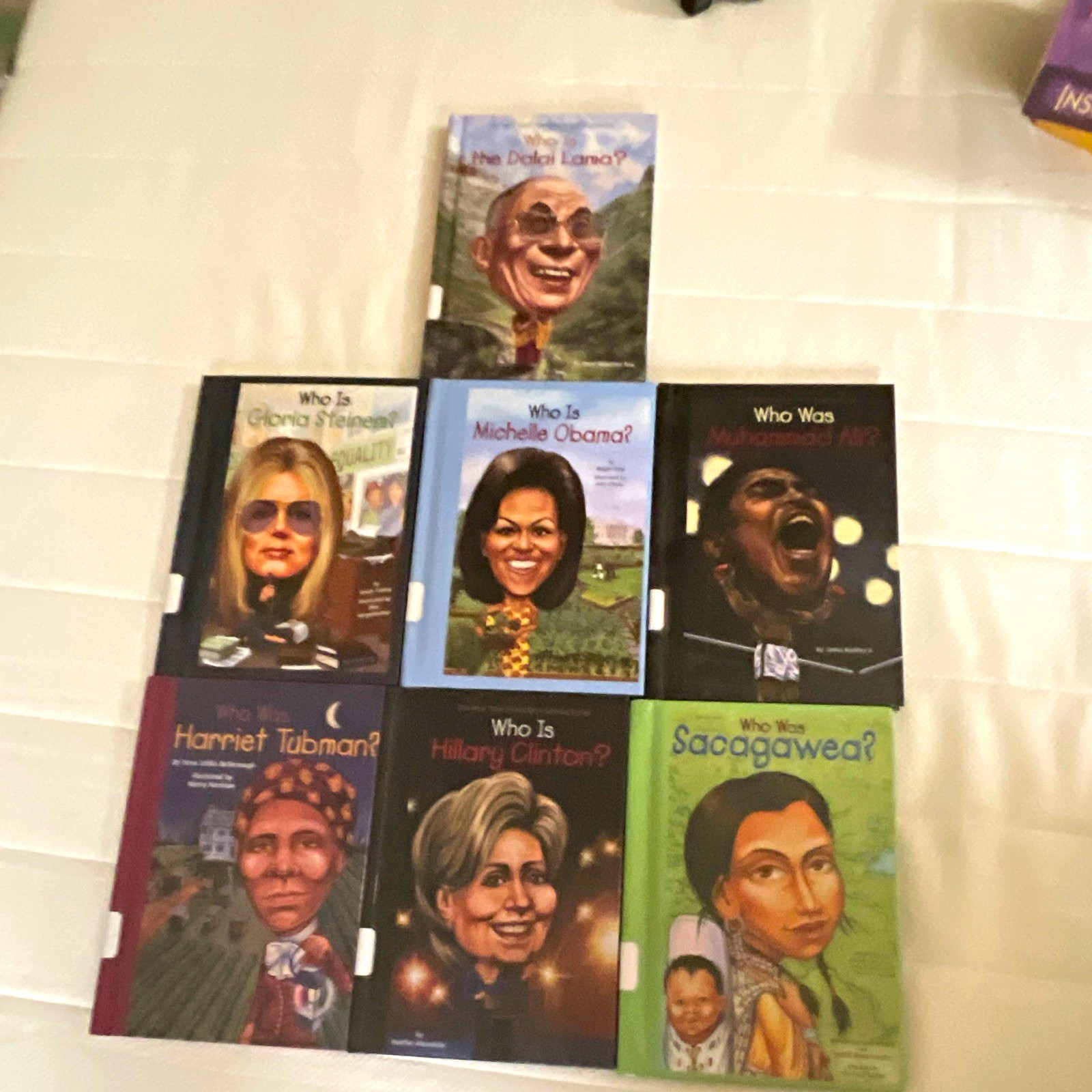 Who Was? Who Is? Hardcover Illustrated Biography Book Lot of 7 Ages 9-12