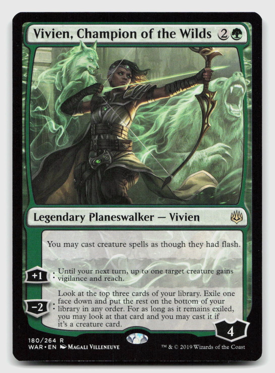 Vivien, Champion of the Wilds 180 Rare War of the Spark Magic: The Gathering NM Vivien, Champion of the Wilds 180 Rare War of the Spark Magic: The Gathering NM
