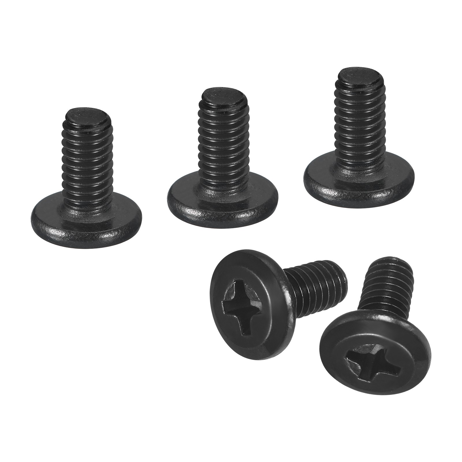 20Pcs M4-0.7 x 8mm Flat Round Head Machine Screws Phillips Drive Fastener