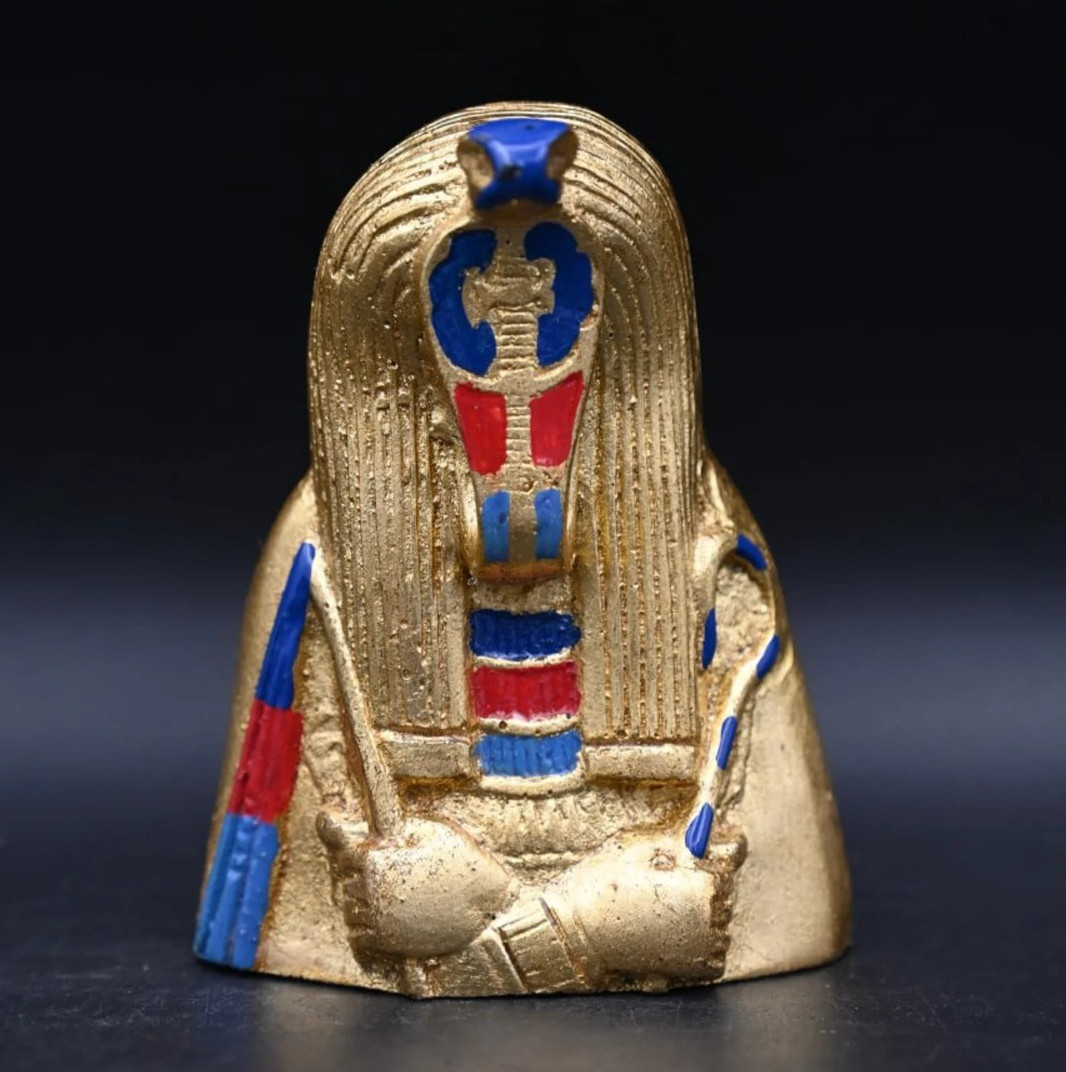 Authentic Ancient Egyptian Antiquities Apep Golden Colored Statue Egyptian BC