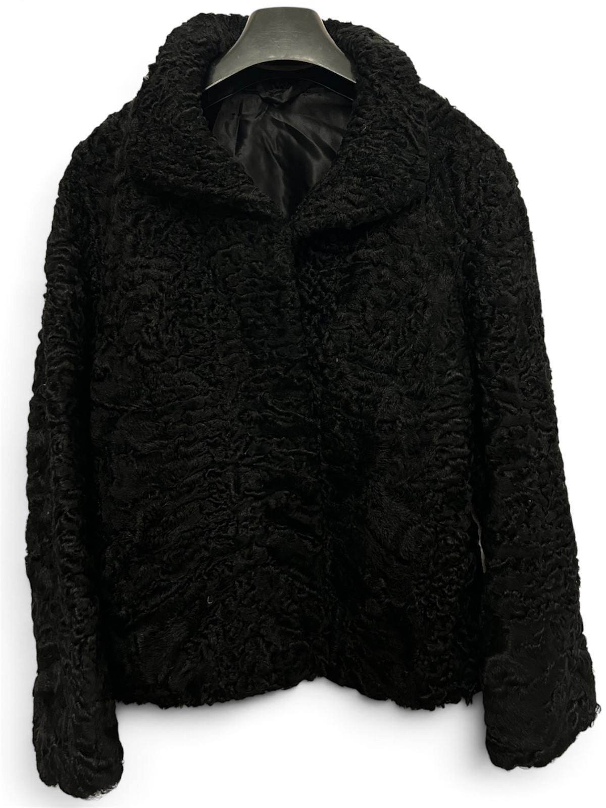 Vintage Echt Pelz  Luxury genuine classic black Karakul Women’s Coat Jacket