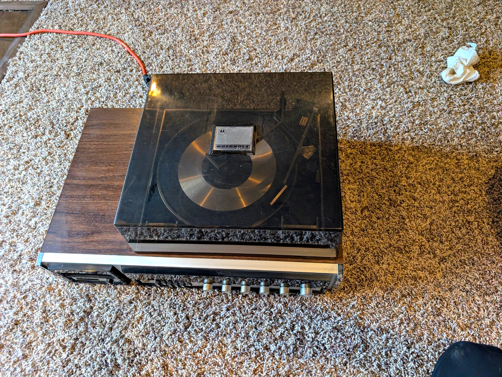 Vintage Motorola Solid State AM/FM Turntable Stereo Receiver Model FH 213 JW